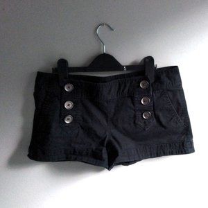 Express Women's Black Button Front Shorts